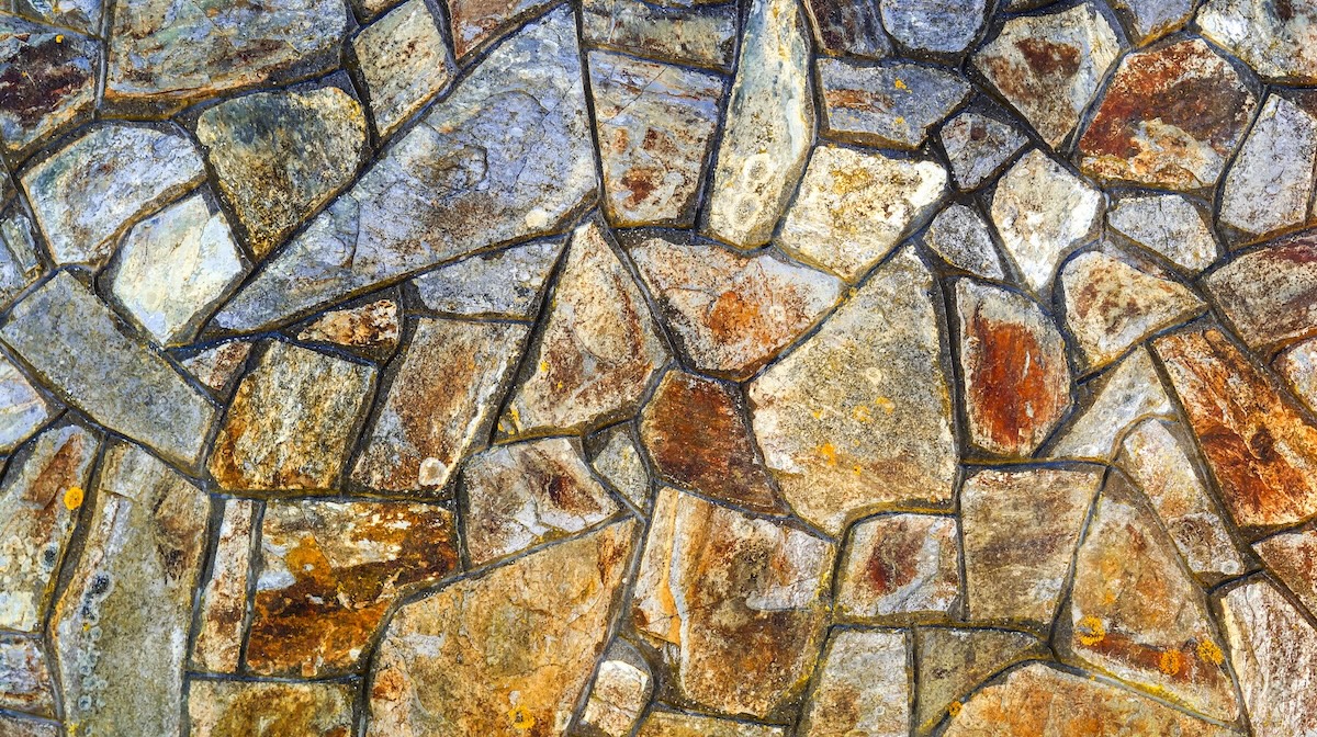 Crazy paving layout Crazy paving layout